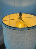 Gold Metallic Botanical Etched Resin Lamp (WORKS)