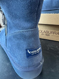 Koolaburra by Ugg Blue Ariel Short Leopard Lined Boots in Box WOMEN’S SIZE 11