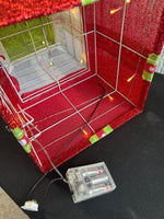 (A) Metallic Mesh Lighted Decorative Holiday Gift Stack (WORKS)
