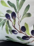 Pottery Barn Olive Branch Reversible Throw Pillow