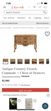 Antique French Country Commode/Chest of Drawers ***HEAVY ITEM***