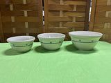 Roseville Woven Traditions Pattern 3 pc Bowls