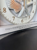Sealed Seashells Nautical Wall Clock in Box