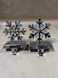 Pair Of Snowflake Stocking Holders