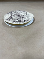 Small Brass Cosmetic Mirror With Sleeve
