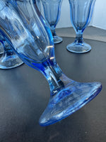 6-Piece Anchor Hocking Periwinkle Blue Tulip Pedestal Parfait Glasses