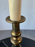 Brass Vintage Candlestick Lamp (WORKS)