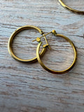(J) Pair of Gold Tone Earrings