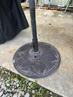 Bronze Tone Umbrella Stand (Heavy) and Red 8’ Umbrella