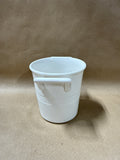 White Lenox Tin Can Alley Ceramic Jar With Handles/ 4 Available // PRICED INDIVIDUALLY