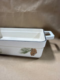Holiday Pine Cone Cast Iron Casserole Dish - Martha Stewart