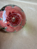 Art Glass Bubble Apple Paperweight - Joe St Clair