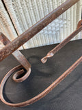Rustic Cast Iron Vintage Sun Scroll Hanging Plant Stand