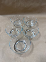 Set Of 5 Small Glass Bowls // 2 Sets Available // **** PRICED INDIVIDUALLY ***