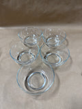 Set Of 5 Small Glass Bowls // 2 Sets Available // **** PRICED INDIVIDUALLY ***