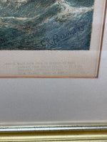 Parson’s Cutter Genesta Print; Signed