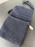 Navy Blue Talbots Crochet Crossbody Bag