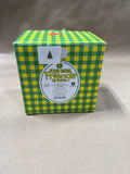 Waving Snowman On John Deer Tractor With Box