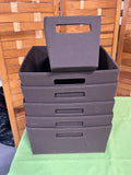 Brown Canvas Organizer Lot, 8 pc