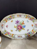 34-Piece Schumann Germany Empress Dresden Flowers China Set