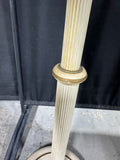 Cream Metal Tole Vintage Torchiere Floor Lamp AS IS (READ DESCRIPTION CAREFULLY)