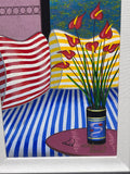 Striped Sofa Over Central Park by Dale Huebner; Signed