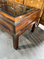 Glass/Wood Coffee Table with Display