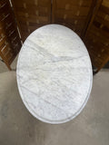 Antique Marble Top Oval Side Table, Lewis Hax Furniture & Upholstery