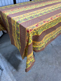 Vent du Sud Brown/Orange/Yellow Table Cloth 104" x 57"