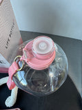 Life Bottle One Gallon Pink Accented Water Bottle with Cleaning Tool & Box