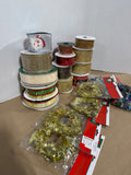 Lot Of Holiday Ribbon And Trim