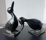 Pair of Virginia Metalcrafters Vintage Cast Iron Ducks