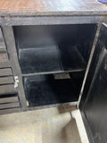"Juniper Iron Works" Ice Box Style Cabinet, by Bernack S.A. Painels E. Serrados, Brazil***HEAVY ITEM***READ DETAILS ON PICK UP POLICY***