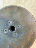 Wooden Vintage Spool With Maroon Thread (B)