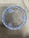 Cut Glass Floral Candy Dish