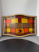 Michelob Vintage Stained Glass Style Bar Sign