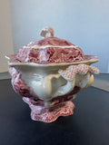 (DD) Mason’s England Vista Pink China Small Bedford Lidded Soup Tureen