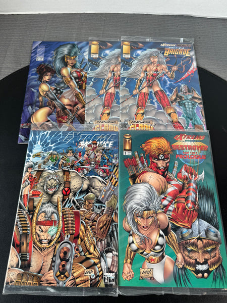 (P) Lot of 5 Assorted Image Extreme & Glory Comics (Some Sealed)