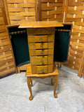 Oak Tone Jewelry Armoire