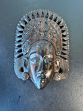 (C) Vintage Hand Carved Wooden Balinese Goddess Mask