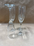 Set Of 4 Clear Glass Libbey Champagne Flutes In Box // 3 Sets Available // PRICED INDIVIDUALLY