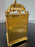 Imhof Swiss Brass Mantel Clock with Key AS IS (READ DESCRIPTION CAREFULLY)
