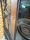 Antique Glass Front Cabinet with Drawer***HEAVY ITEM***READ DETAILS ON PICK UP POLICY***