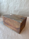School Crayons Wooden Vintage Storage Box