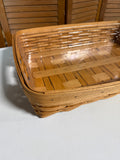 Longaberger Hostess Large Serving Tray Basket With Liner