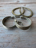 (I) Pair of Silver Tone Earrings