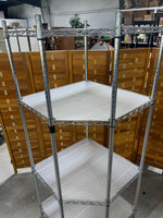 Frontgate Industrial Corner Shelf on Casters
