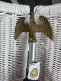 Annin in American Flag on Pole with Eagle