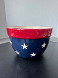 Kohls Patriotic Ceramic Mixing Bowl (2 AVAILABLE—PRICED INDIVIDUALLY AT $14 EACH)