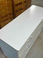 White Particle Board Dresser ***HEAVY ITEM***